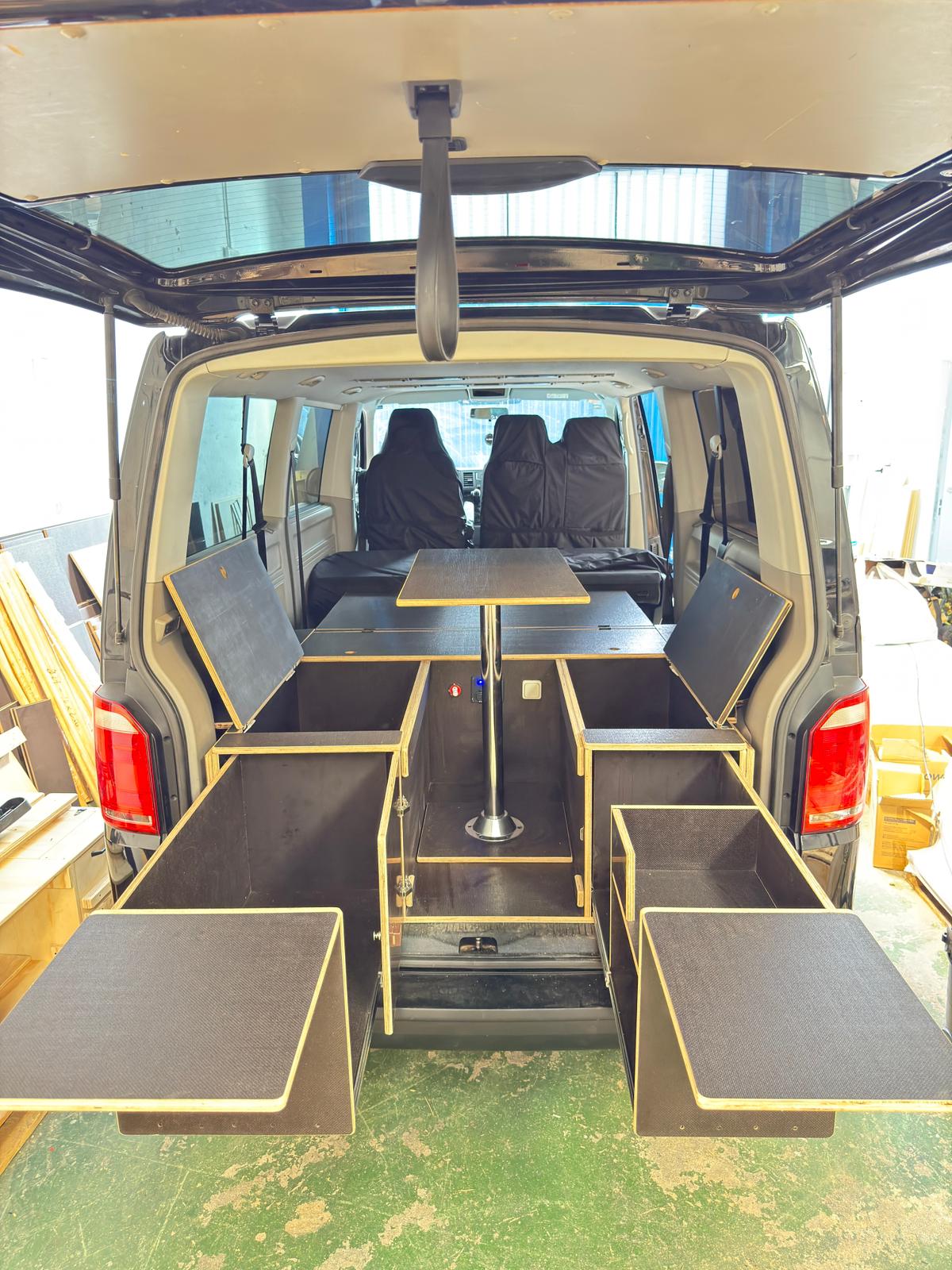 VW T5 Caravelle camper box removable furniture kit