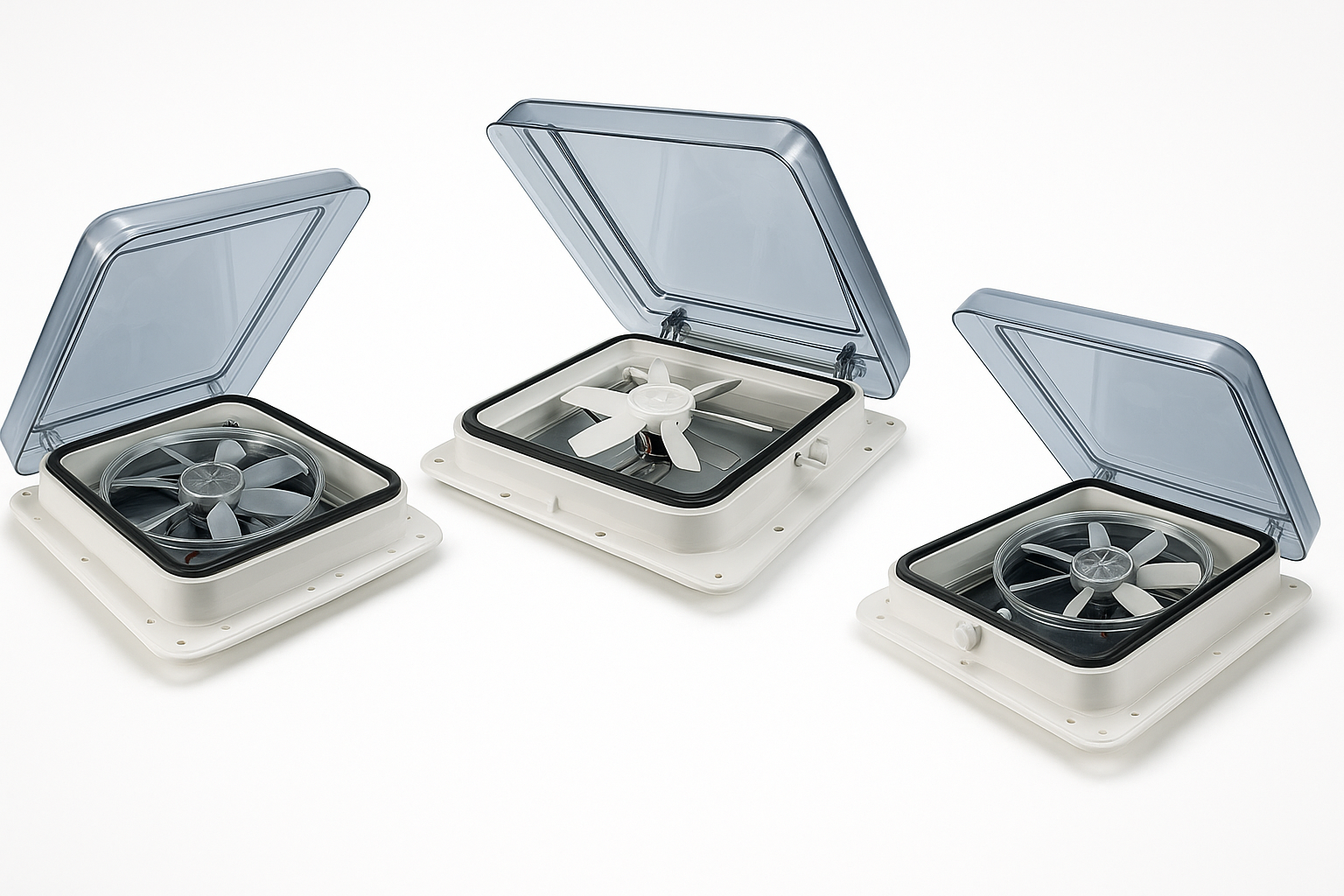 Claraboya camper: Claraboya para furgoneta camper con ventilación y extracción de aire, mosquitera y oscurecedor